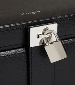 Boite à bijoux moyen modèle en cuir - NOIR 1