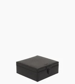 Coffret 6 montres en cuir - Noir