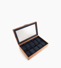 Coffret 10 montres en cuir - Natural