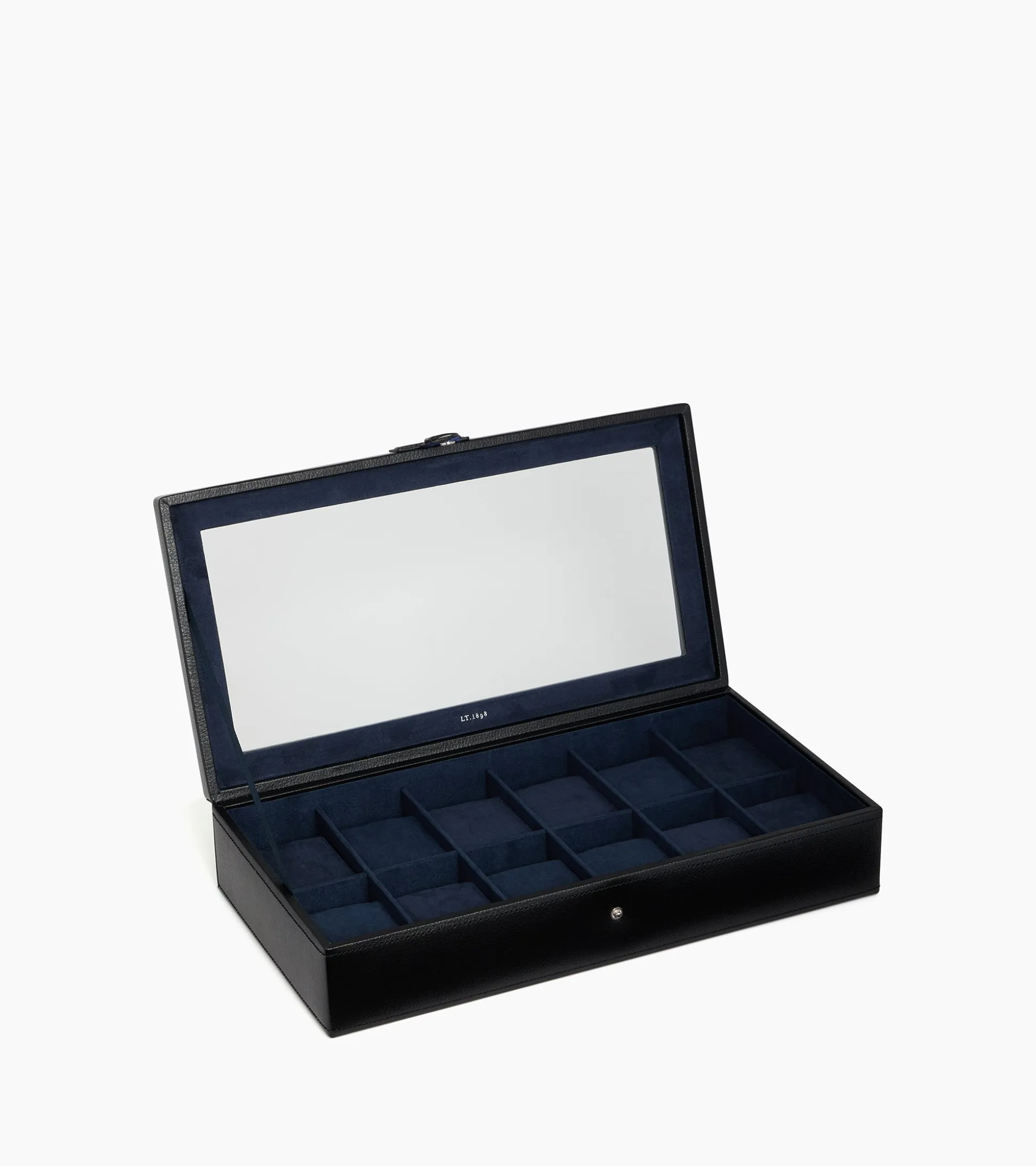 Coffret 12 montres en cuir - Black