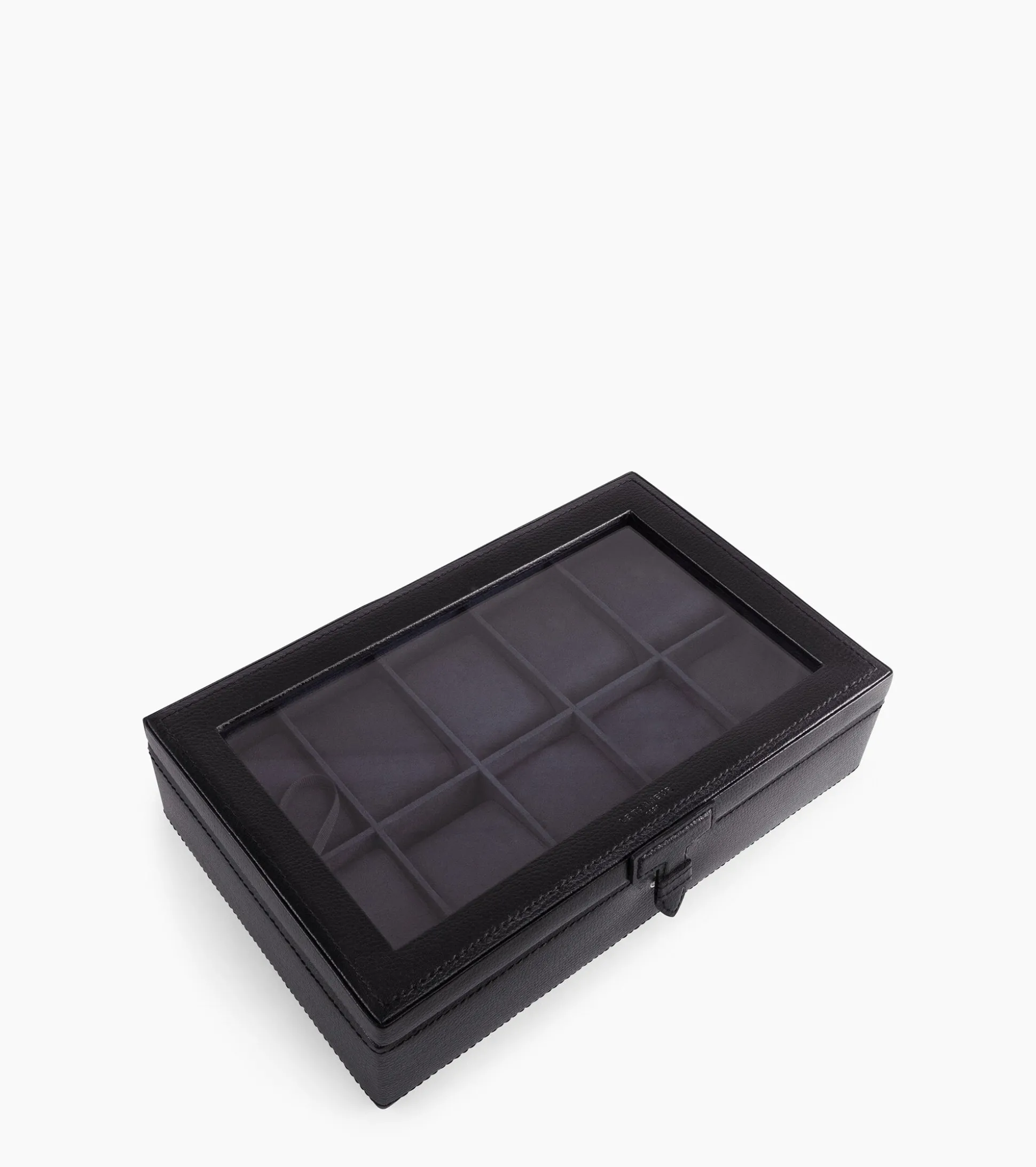 Coffret 10 montres en cuir - Black