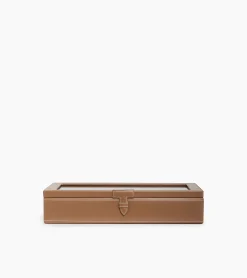 Coffret 12 montres en cuir - Natural