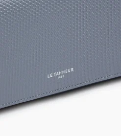 Compagnon Lise en cuir signature T - BLEU ARGILE