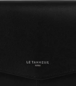 Compagnon zippé Charlotte en cuir lisse - Black
