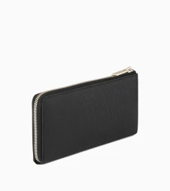 Compagnon zippé Emilie en cuir signature T - Black Le Bleu