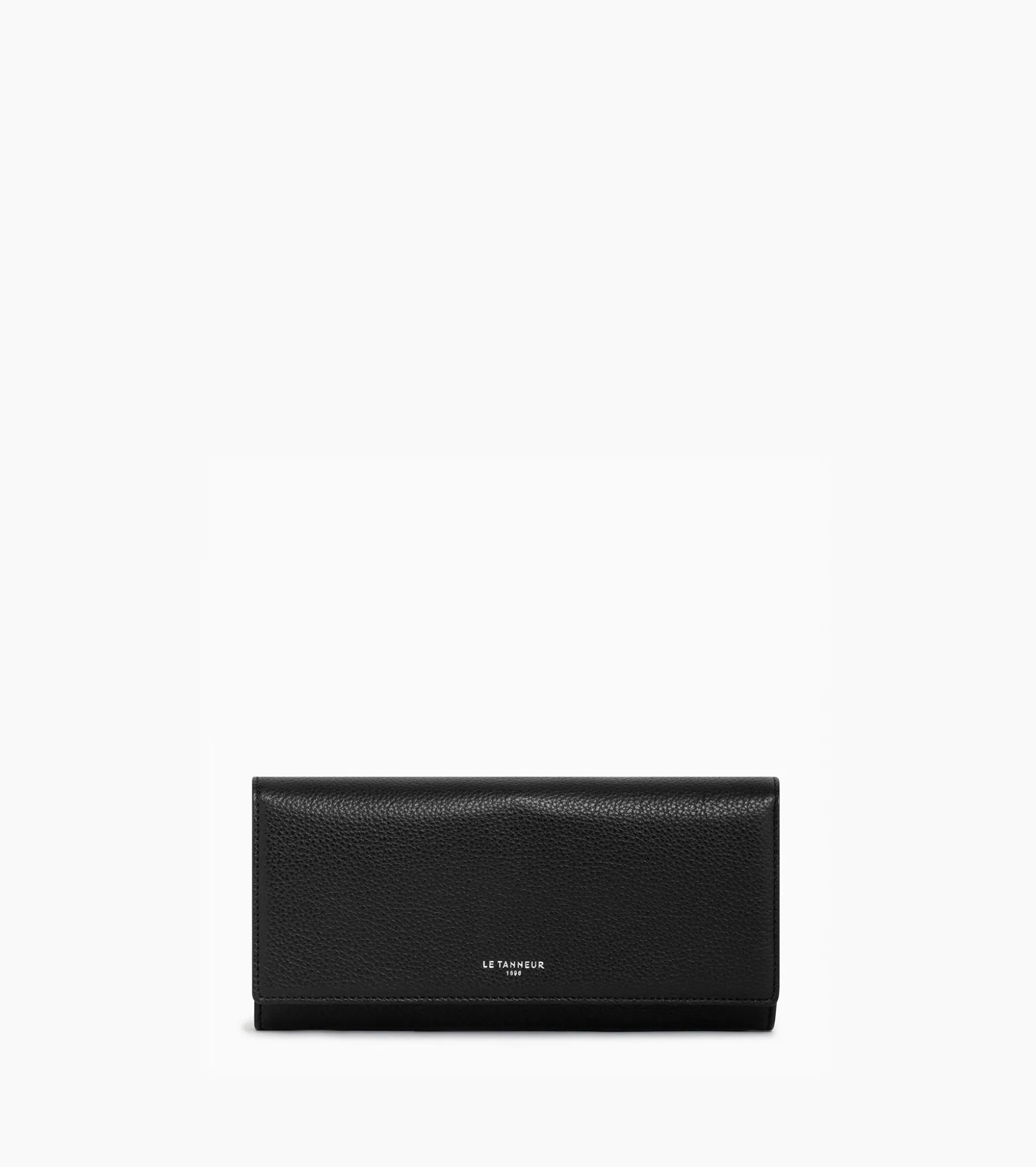 Compagnon zippé Emilie en cuir grainé - Black