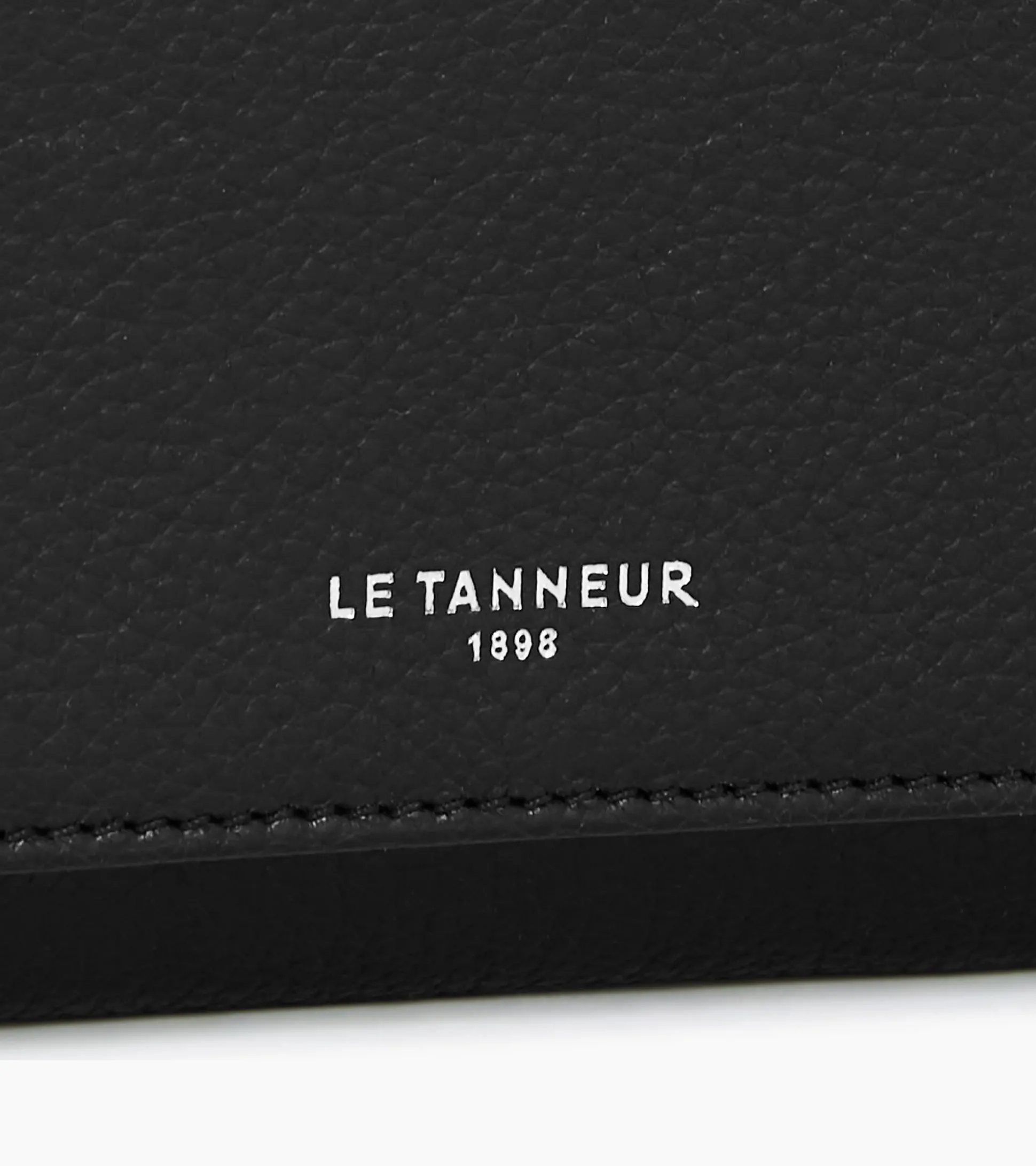 Compagnon zippé Emilie en cuir grainé - Black