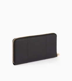 Compagnon zippé Juliette en cuir grainé - Black