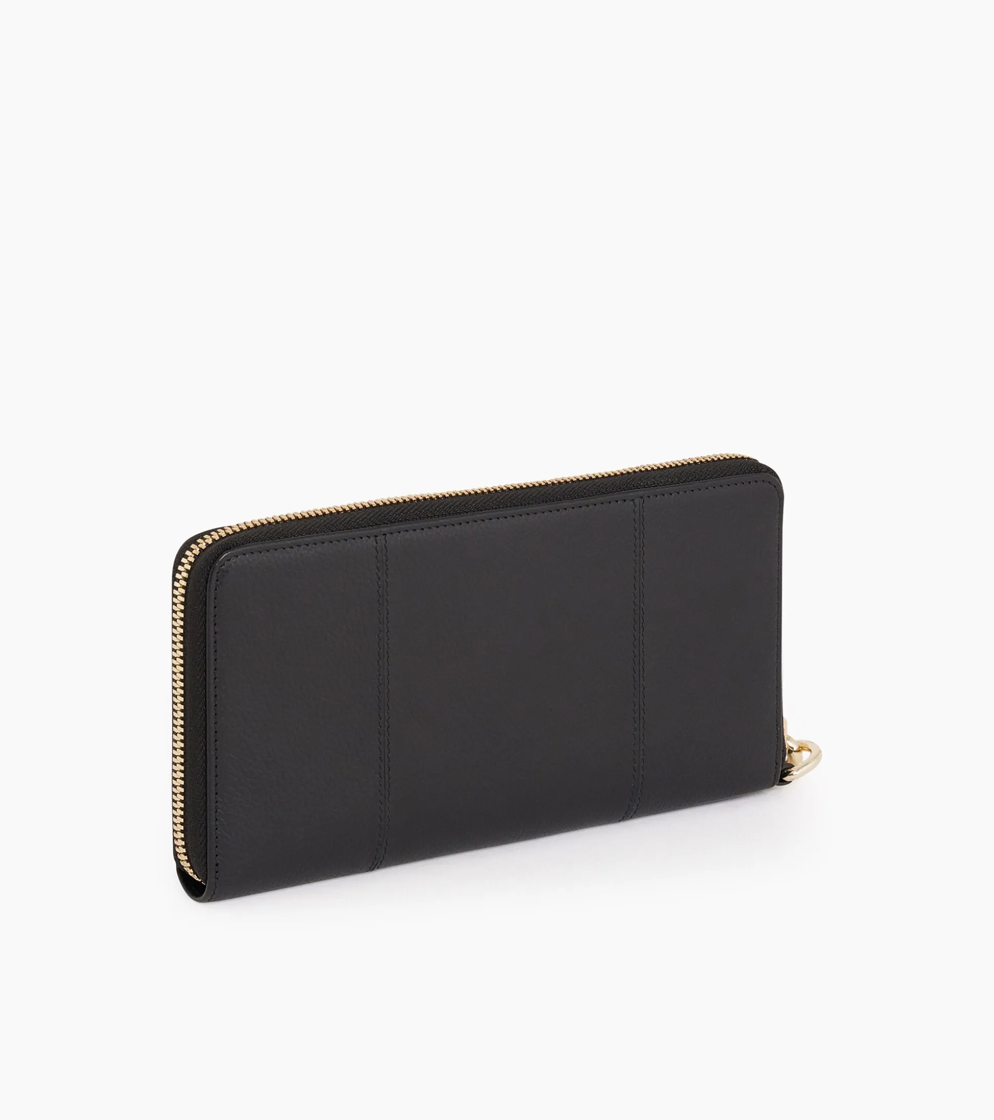 Compagnon zippé Juliette en cuir grainé - Black