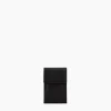 Etui clés à rabat Martin en cuir lisse - Black