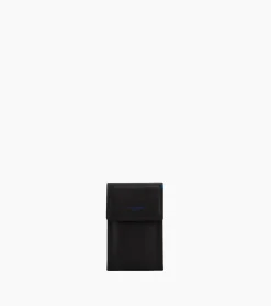 Etui clés à rabat Martin en cuir lisse - Black