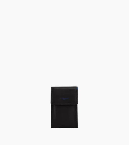Etui clés à rabat Martin en cuir lisse - Black