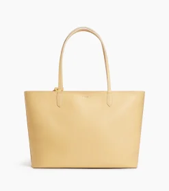 Grand sac cabas Louise en cuir grainé - AURORE-GREGE