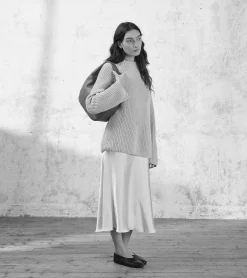 Grand sac hobo Juliette en cuir grainé - Black