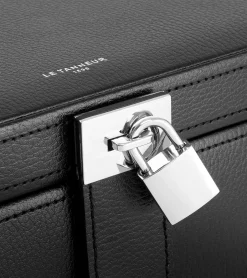 Grande boite à bijoux en cuir - NOIR 1