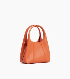 Mini sac à main Juliette en cuir grainé - ORANGE OCRE