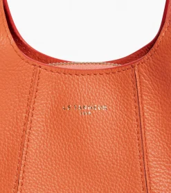 Mini sac à main Juliette en cuir grainé - ORANGE OCRE