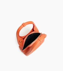 Mini sac à main Juliette en cuir grainé - ORANGE OCRE