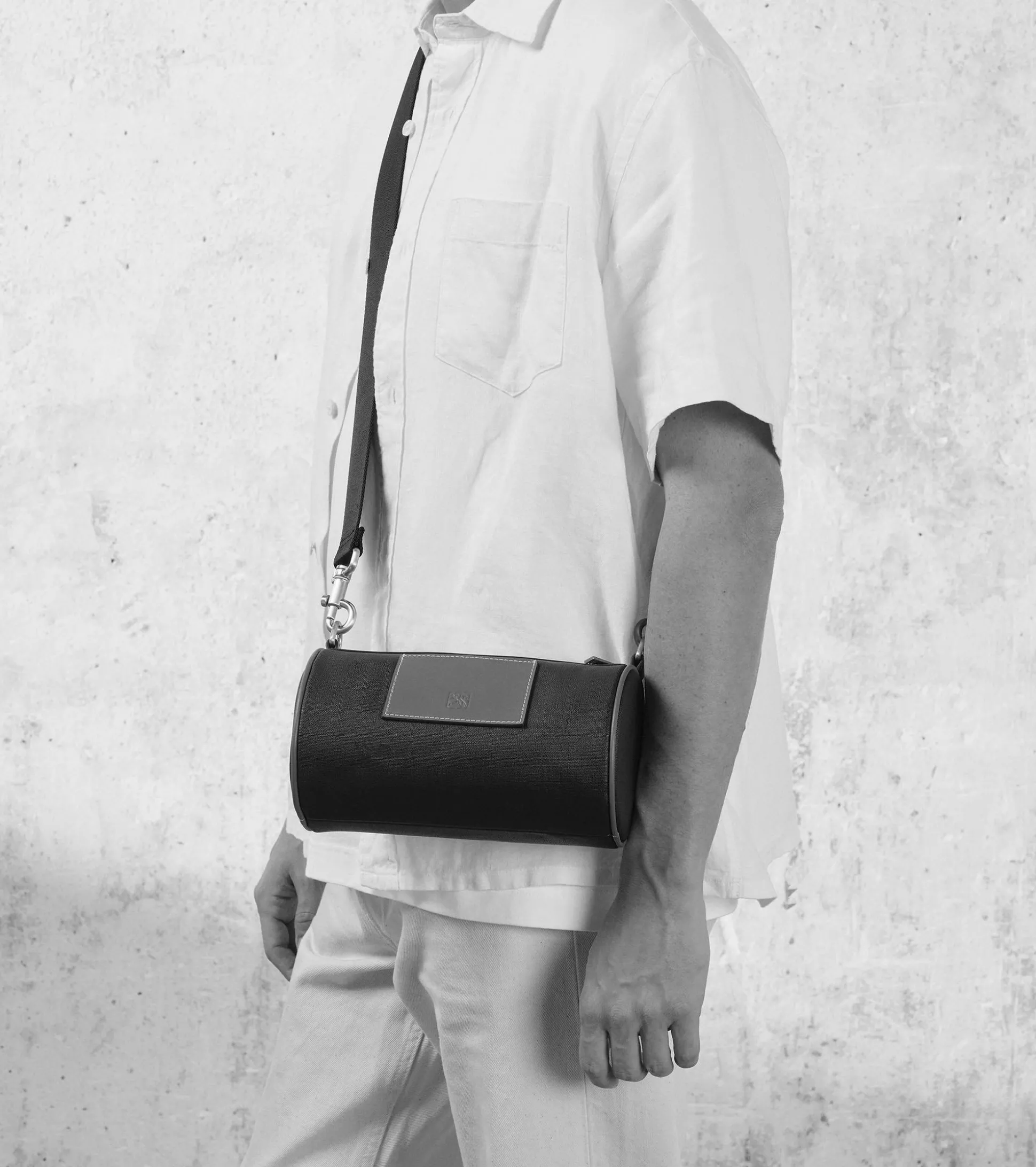 Mini sac bandoulière Maurice en toile enduite - Black