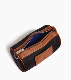 Mini sac bandoulière Maurice en toile enduite - Black Brown
