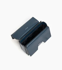 Mini sac bandoulière Naya en cuir liégé - Twilight Blue