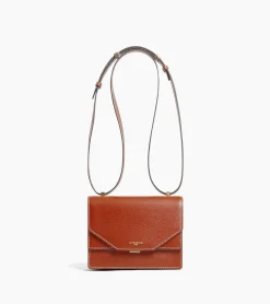 Mini sac bandoulière Naya en cuir liégé - ACAJOU 1