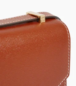 Mini sac bandoulière Naya en cuir liégé - ACAJOU 1