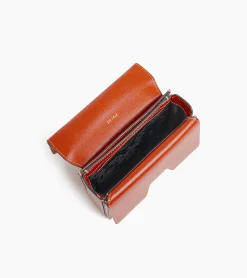 Mini sac bandoulière Naya en cuir liégé - ACAJOU 1