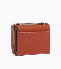 Mini sac bandoulière Naya en cuir liégé - ACAJOU 1