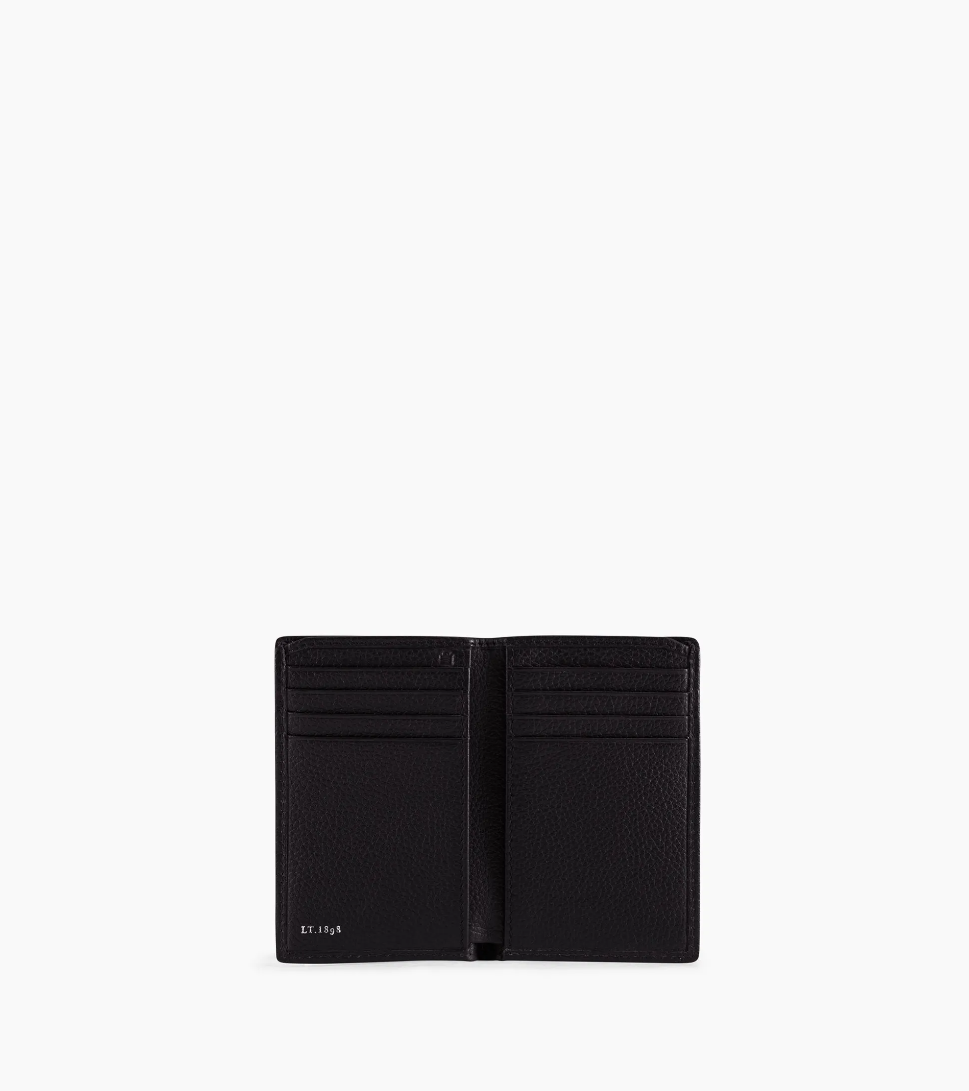 Petit porte cartes Charles en cuir grainé - Black