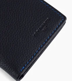 Petit porte cartes Charles en cuir grainé - Black Le Bleu