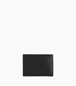 Petit porte papiers de voiture Martin en cuir lisse - Black