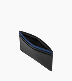 Petit porte papiers de voiture Martin en cuir lisse - Black