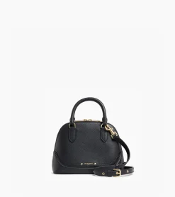Petit sac à main Ella en cuir grainé - Black