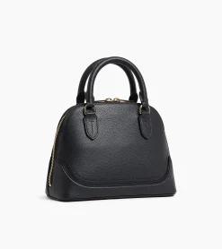 Petit sac à main Ella en cuir grainé - Black