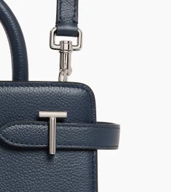 Petit sac à main Emilie en cuir grainé - Twilight Blue