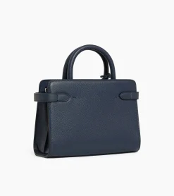 Petit sac à main Emilie en cuir grainé - Twilight Blue