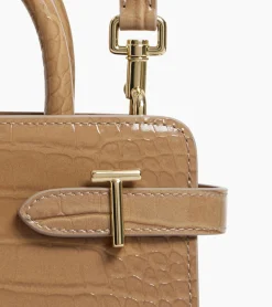 Petit sac à main Emilie en cuir effet croco - GREGE 1