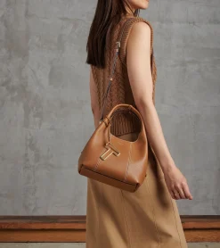 Petit sac à main Juliette en cuir grainé - Brown Tan