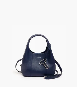 Petit sac à main Juliette en cuir grainé - Twilight Blue