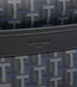 Petit sac bandoulière Camille en toile enduite - SIGNATURE LT NOIR-NOIR