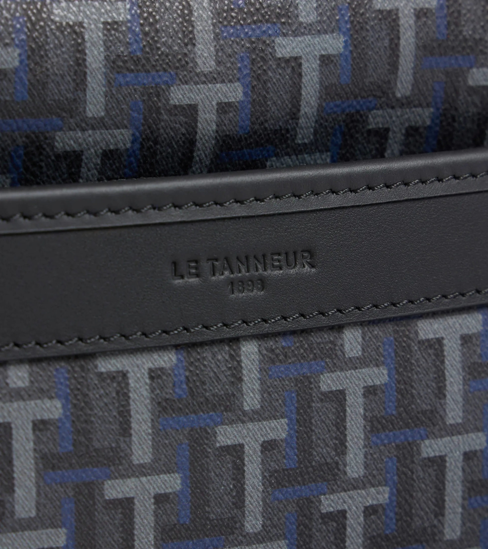 Petit sac bandoulière Camille en toile enduite - SIGNATURE LT NOIR-NOIR