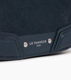 Petit sac bandoulière Ella en cuir grainé et nubuck - Twilight Blue