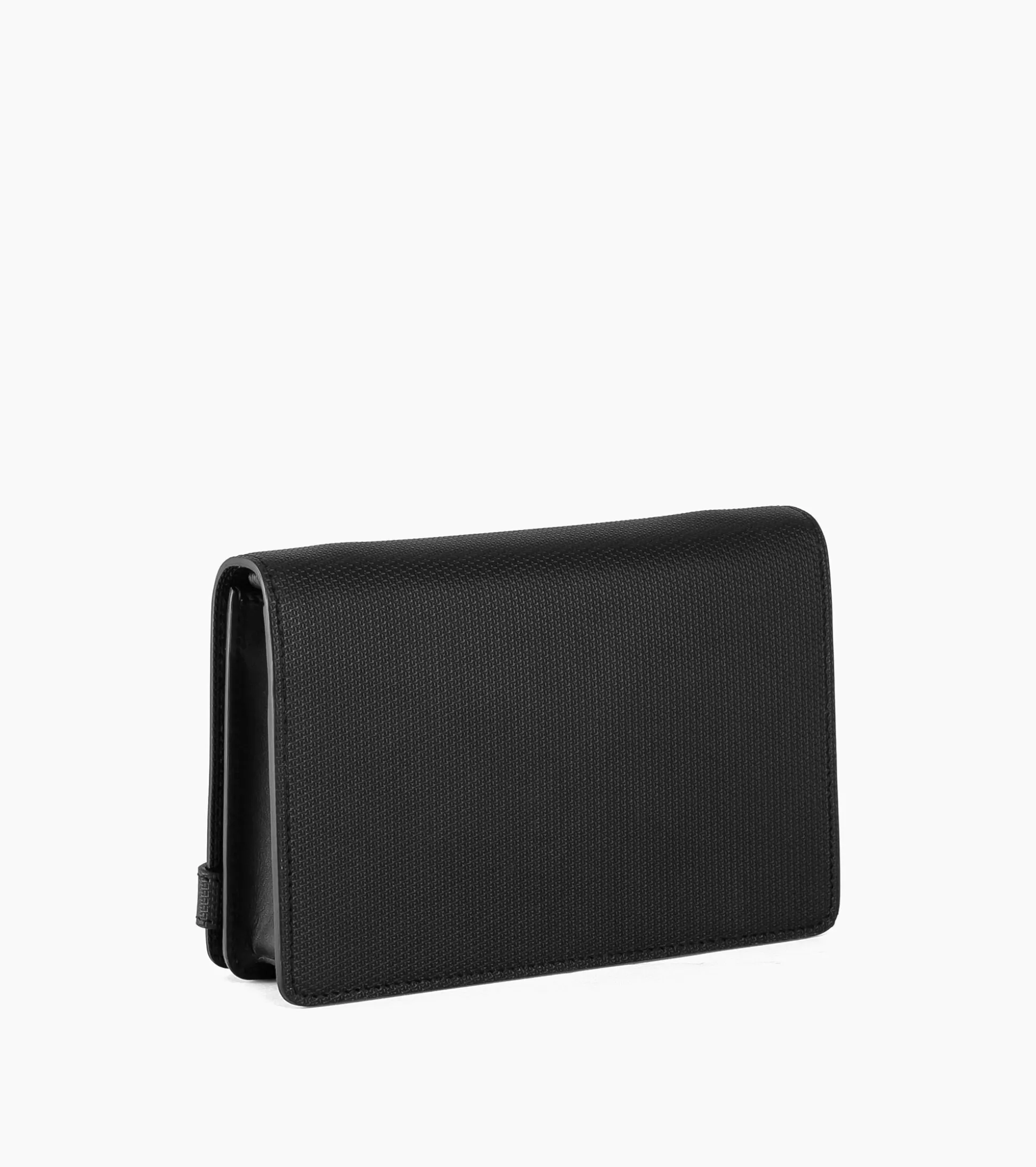 Petit sac bandoulière Emilie en cuir signature T - Black