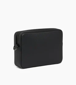 Petit sac bandoulière Emile en cuir signature T - Black
