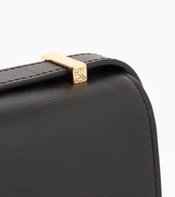 Petit sac bandoulière Naya en cuir liégé - Black