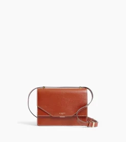 Petit sac bandoulière Naya en cuir liégé - ACAJOU 1