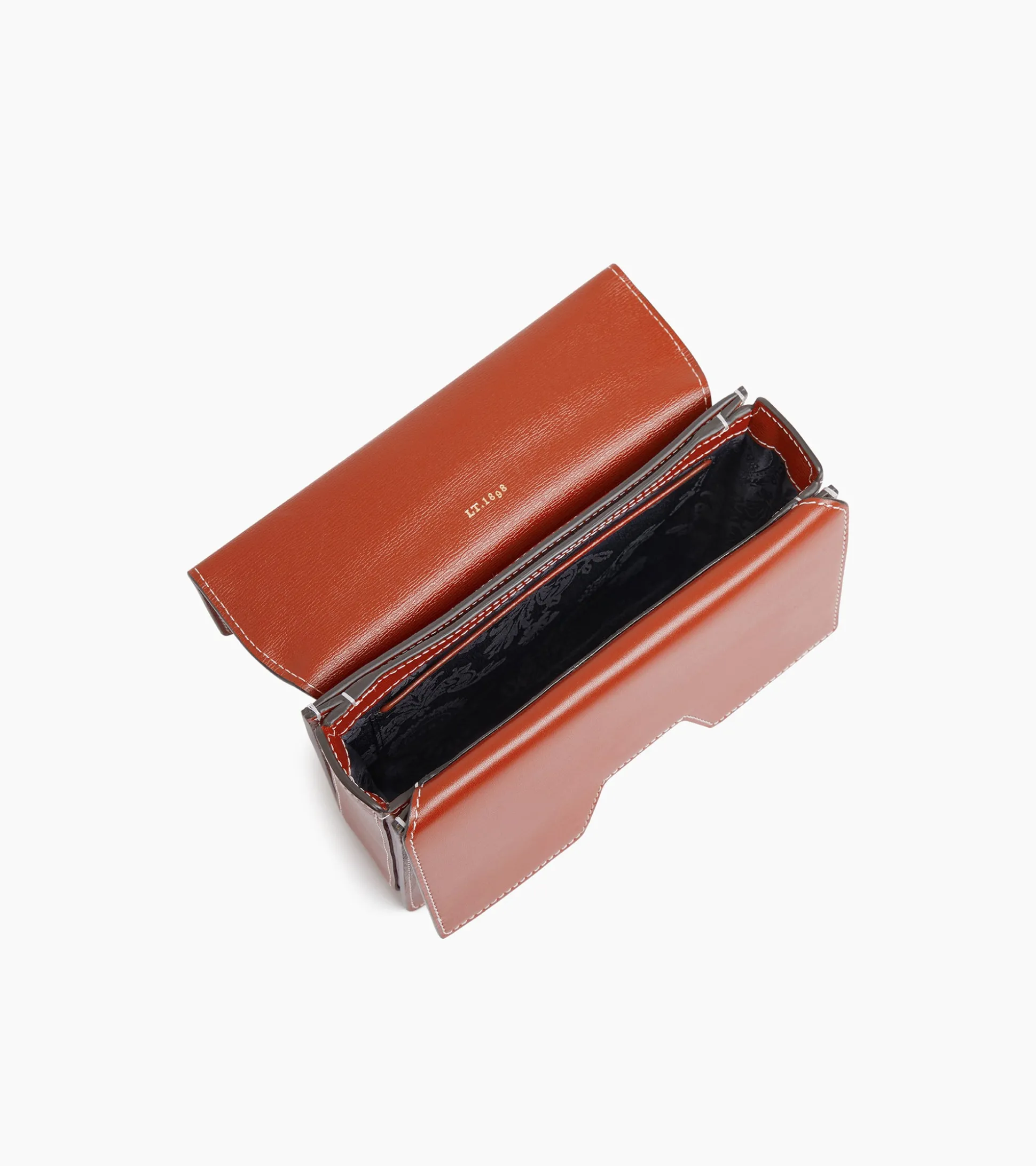 Petit sac bandoulière Naya en cuir liégé - ACAJOU 1