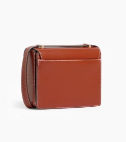 Petit sac bandoulière Naya en cuir liégé - ACAJOU 1