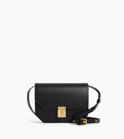 Petit sac bandoulière Rose en cuir lisse - Black
